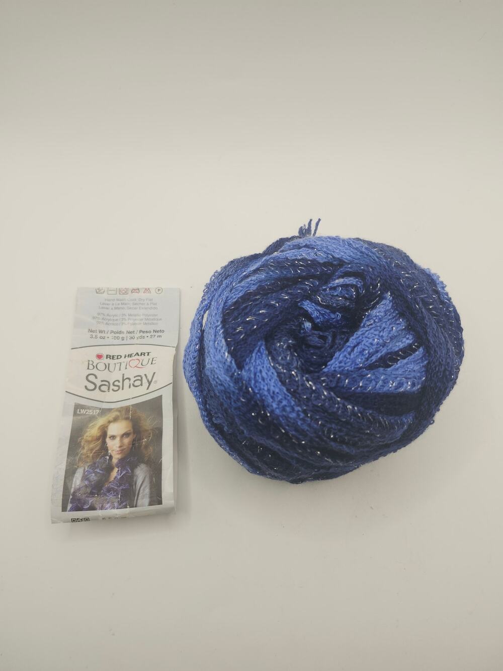 Red Heart‎ Boutique Sashay Yarn Rumba 1934 Partial Cake Ruffle Scarf 3.5 oz